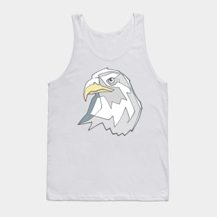 Hand drawn eagle head illustration Tank Top